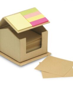 House shape recycled carton multi sticky notes -Available in: Be