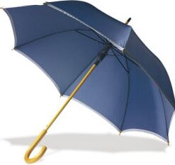 Automatic opening umbrella with a wooden shaft and eight 190t po