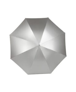 Nylon eight panel automatic umbrella with black pongee on the un