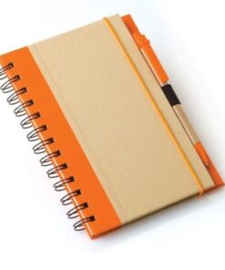 A5 Eco Recycled Notebook-Orange