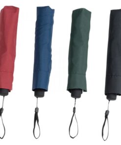 Mini Pongee material umbrella with rubber grip and protective co