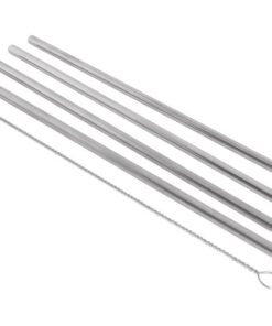 5-Piece SS Straws & Pipe Cleaner