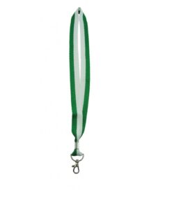 20mm Striped lanyard with snap
