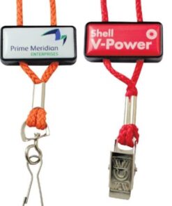 Cord lanyard with rectangle dome