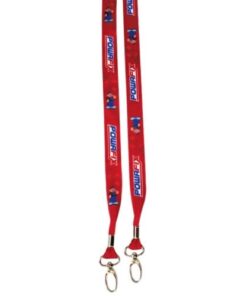 Dye sublimation open lanyard with double clip ( 20/25mm polyeste