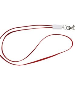Lanyard Charging Cable – Avail in: Black, Blue, Red or White