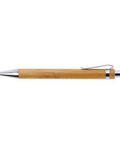 Bamboo Ballpoint Pen with Metal Trims