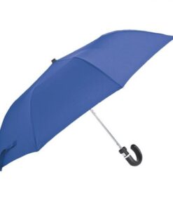 Auto-Open 2-Fold Umbrella with Sleeve – Blue