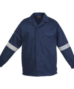 Navy Barron D59 (SABS) Flame and Acid Retardant Conti Jacket – 300g 100% Cotton