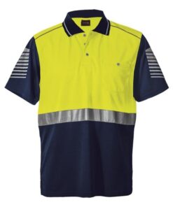 Raid His Vis Golfer – Available in: Safety Orange/Navy or Safety Yellow/Navy