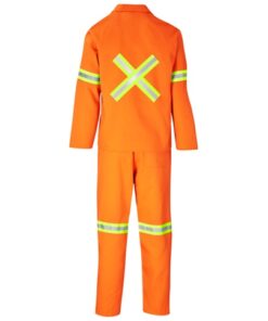 Trade Polycotton Conti Suit – Reflective Arms, Legs & Back – Yellow Tape