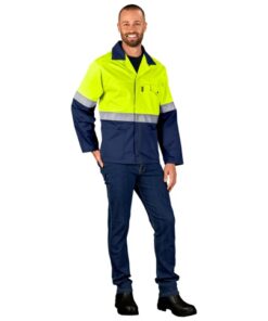 Traffic Premium Two-Tone Hi-Viz Reflective Polycotton Workwear Jacket