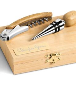 2pc wine set in bamboo box Available in: Wood