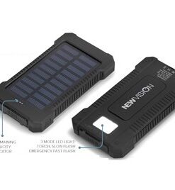 Rome Solar 8000mAh Power Bank SC – Black