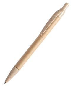Recycled Wheat Straw Pen With Blue Ink