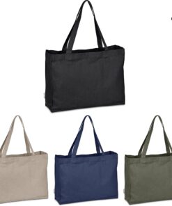 Subarashi Recycled Canvas Gusset Shopper – 320gm Canvas Cotton Tote Bag With Long Handles