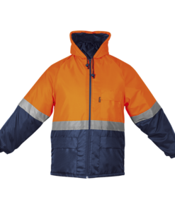 Two Tone Ground Zero Freezer Jacket (Eskimo Jacket) With Reflective Tape – Yellow or Orange