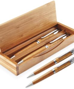 Unity Bamboo Pen and Pencil Set In Bamboo Presentation Box – Eco Friendly Corporate Gift