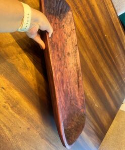 Large dark solid wooden bowl DEMO