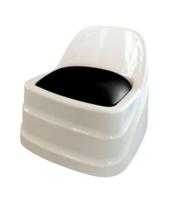 Pedi Therapist Stool - Black & White