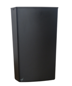 Ticra 27L Plastic Wall Bin - MATT BLACK PLASTIC