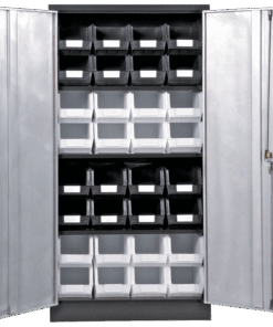 Black & Silver ��� Linbin �� Storage Bin Cabinet Kit