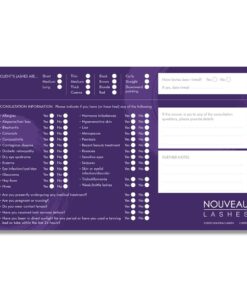 Alternative view of Nouveau Lashes Client Record Cards 100's