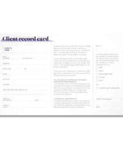 Nouveau Lashes Client Record Cards 100's